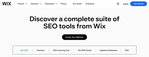 Wix Home Page