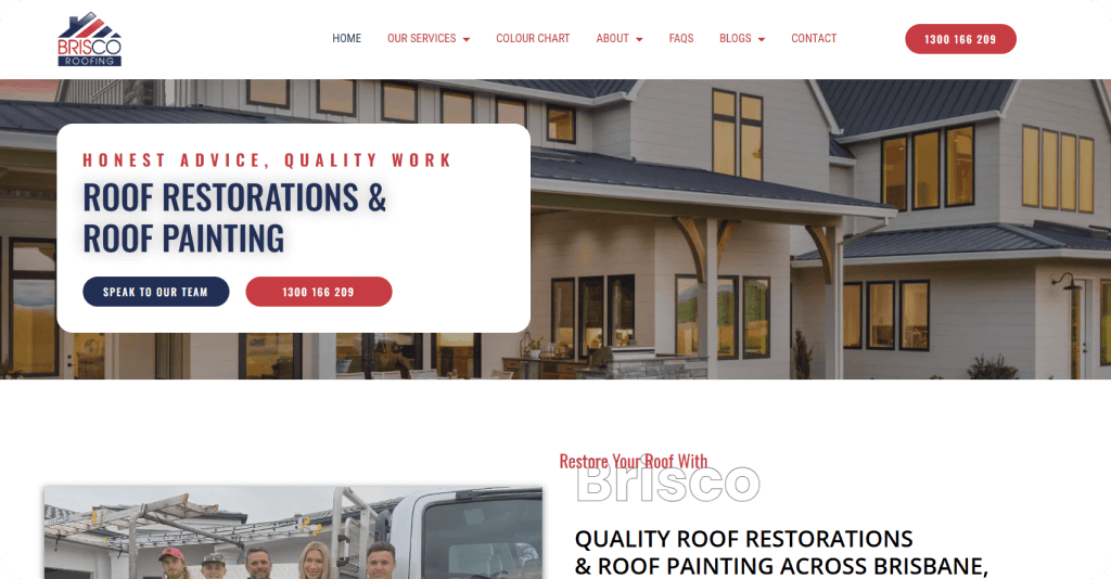 briscoroofing Hero Section