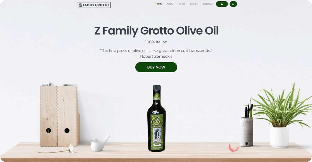 zfamilygrottooliveoil Hero Section